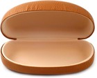 Wholesale Bulk Lot Simple Hard Eyeglass sunglass Case In Brown For Large   Wraps