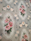 Vintage Wallpaper Roll Blue Background But A Little Staining On Edges