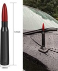 Antena De Bala Para Camioneta Auto Carro Con Adaptador Universal Antenas Balas