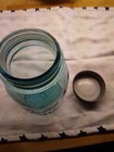 Vtg Antique Ball Perfect Mason Canning Jar Aqua Blue Glass Quart  1  1923-1933