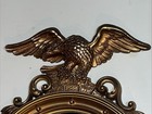 Syroco American Eagle Convex Wall Mirror 4010 Gold Large 29x18 Vintage 1960 Usa