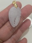 Natural Burmese Icey Jade Crab Claw Pendant 