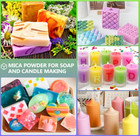 Mica Powder - 81 Colors - 10g bottle Of Natural Pigment Powder For Epoxy