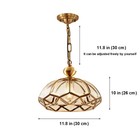 Mid Century Clear Glass Ceiling Mount Ceiling Light Copper Pendant Light Kitchen