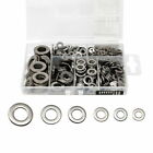 660 Pieces Of 304 Stainless Steel Washers Flat Washer Assortment Set Kit 6 Sizes