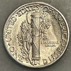 1944-d Mercury Dime - Au - About Uncirculated - 90  Silver