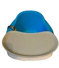 Bumbo Seat W  Tray 3 In 1 Bumbo Blue Booster Seat  Infant Floor Play  High Chair
