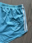 Vintage 70   s 80   s Adidas Turquoise Nylon Sprinter Running Shorts Small Unisex  