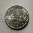 1965 Canada Prooflike Silver Dollar - Elizabeth Ii - Voyageur  1 - 80  Silver