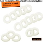 Premium Nylon Co2 Regulator Washers  White Keg Regulator Gaskets