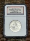 1861-o 50c Seated Liberty Half Dollar Ngc Confederate States Issue Unc   Ss Repu