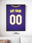 Los Angeles Lakers Purple Jersey Print-personalized Name   Number