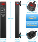 25w Mini Aquarium Heater Betta Small Fish Tank Heater Submersible 3 To 5 Gallon 