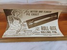 Vintage Roll-rite Glass Rolling Pin Owens-illinois Glass Co    Booklet   Stand