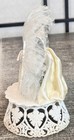 Vintage Mid Century 1950s Wedding Cake Topper Plastic 7  Coast Novelty 1959