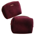Mytagalongs Burgundy Neoprene Cosmetic Makeup Bag Small Travel Pouch Mine 