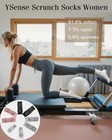 4 Pairs Pilates Socks With Grips For Women Non Slip Long Slouch Socks Yoga Gr   