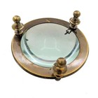 Antique Brass Magnifying Glass Map Reader Magnifying Glass Desk Top Best Gifts