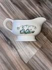 Vintage Pfaltzgraff Apple Valley Handled Gravy sauce Boat  Lettuce turnips Scene