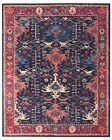 Channing Blue Oriental Parsian Tufted Handmade 100  Woolen Area Rugs Non Slip