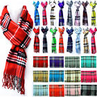 Winter Unisex 100  Cashmere Wool Tartan Wrap Scarf Scotland Made Plaid Scarves