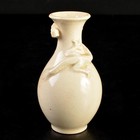 Antique Satsuma Pottery Vase Dragon Relief Japanese Meiji Era Jar Pot 3 9 Inch