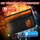 Fireproof Money Envelopes 2 Pack Waterproof Zipper Cash Document Pouches