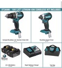Makita Xt269m 18v Lxt 1 2  Hammer Driver-drill   Impact Driver Combo Kit 4ah new