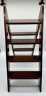 Vintage Mahogany Folding Library Ladder - 20th Century  Brass Details