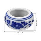 Ink Dish Plate For Chinese Calligraphy  12 Pcs Ceramics Ink Holder  Green
