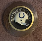 Baltimore Colts Helmet 1970s Vintage Wall Plaque  Round