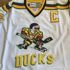 Ccm Vintage Hockey Mighty Ducks Conway 96 Jersey White Mens 50 Movie Replica New