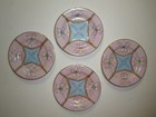 Victorian Antique Porcelain Child s Tea Set 19 Pieces Pink Blue Gold Trim Floral