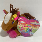 Vintage Lisa Frank Fantastic Beans Rainbow Chaser Horse Beanie Plush 8  Tags