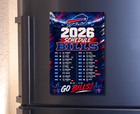 Buffalo Bills Schedule 2026-2027 Magnet  5 X 7 Inches  High Def