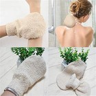 2 Pcs Exfoliating Gloves  Bath Shower Gloves Mitts Bamboo Fiber Bath Body Cleani