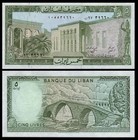 Lebanon 5 Livres 1986 P 62 Unc Bundle Of 100 Notes  100 Pcs 