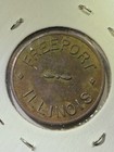 Dug Freeport Illinois Parking Meter Token Minimal Corrosion