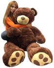 Big Plush 5 Foot Teddy Bear Soft Brown Premium Giant Stuffed Animal 60 Inches