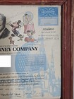 Framed The Walt Disney Company Common Stock Certificate  Dated Apr 25  1995