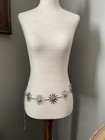 Vintage Style Silver Sun Face Chain Metal Waist Belt