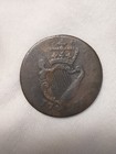 1776 Key Date Irish ireland Hibernia Copper Half Penny King George Iii