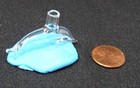 Shark Clear Glass Vial 1 Inch Tiny Bottle Charm Stones Ashes Pet Fur Pendant