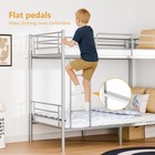 Twin Over Twin Bunk Bed Frame Ladder For Kids Teen Adult Bedroom Dorm