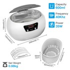 Ultrasonic Jewelry Cleaner Denture Glass Watch Ring Bath Tank Cleaning Machine X