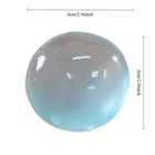 Blue Mochi Squishy Stress Relief Toy Soft Transparent Fidget Squeeze Ball Sensor