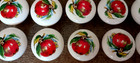 Lot Of  42 Round Tomato Ceramic Drawer Cabinet Knob Pulls   9 Other