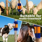 Uross Livestock Scratching Brush 2pcs Goat Horse Cow Scratching Post For Groo   