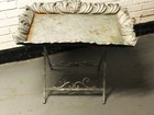Vintage Baroque-style Metal Folding Tray Table