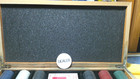 Vintage Poker Set - New sealed Cards  360 Chips  Wood Case   Instructions